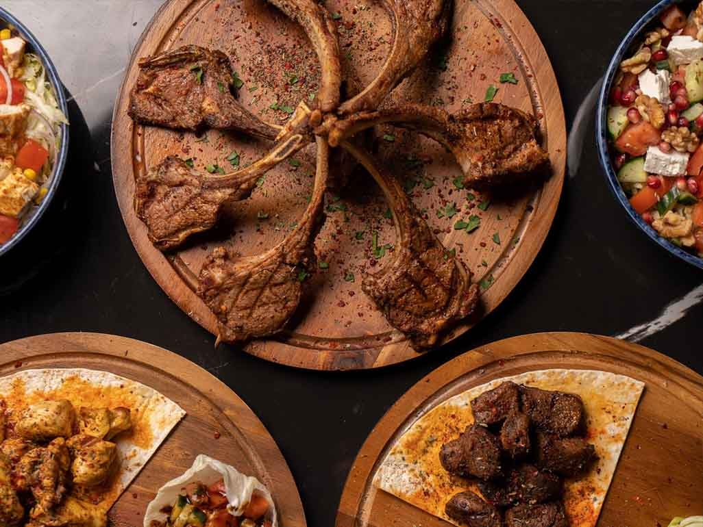 Lamb chops with coriander